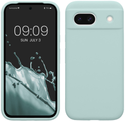 Husa Kwmobile pentru Google Pixel 8a Verde deschis Silicon KWM000020KQ045C 