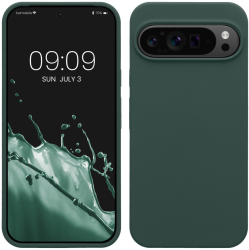 Husa Kwmobile pentru Google Pixel 9 Pro XL Verde inchis Silicon KWM000020PV026C 