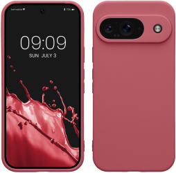 Husa Kwmobile pentru Google Pixel 9 Roz inchis Silicon KWM000020PG021C 