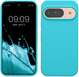 Husa Kwmobile pentru Google Pixel 9/Pixel 9 Pro Albastru deschis Silicon KWM000020PI017C 