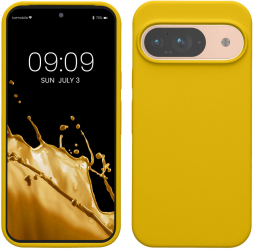 Husa Kwmobile pentru Google Pixel 9/Pixel 9 Pro Galben Silicon KWM000020PI006C 