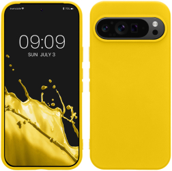 Husa Kwmobile pentru Google Pixel 9/Pixel 9 Pro Galben Silicon KWM000020QA003C 