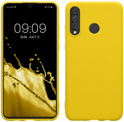 Husa Kwmobile pentru Huawei P30 Lite Galben Silicon KWM000009NH067C 
