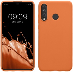 Husa Kwmobile pentru Huawei P30 Lite Portocaliu Silicon KWM000009NH060C 