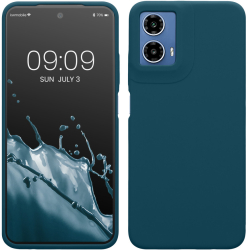 Husa Kwmobile pentru Motorola Moto G34 Verde Silicon KWM000022QS002C 