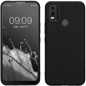 Husa Kwmobile pentru Nokia C21 Plus Negru Silicon 61460.01 