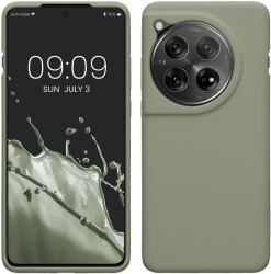 Husa Kwmobile pentru OnePlus 12 Verde deschis Silicon KWM000022QC007C 