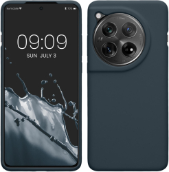 Husa Kwmobile pentru OnePlus 12 Verde inchis Silicon KWM000022QC005C 