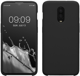 Husa Kwmobile pentru OnePlus 6T Negru Silicon KWM000009BL036C