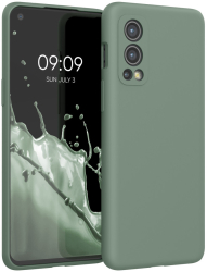 Husa Kwmobile pentru OnePlus Nord 2 5G Verde Silicon KWM000013UZ040C 