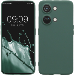 Husa Kwmobile pentru OnePlus Nord 3 5G Verde Silicon 61767.166 