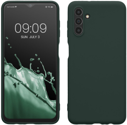 Husa Kwmobile pentru Samsung Galaxy A04s Verde inchis Silicon 58921.169 