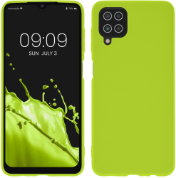 Husa Kwmobile pentru Samsung Galaxy A12 Verde Silicon KWM000012BL064C 