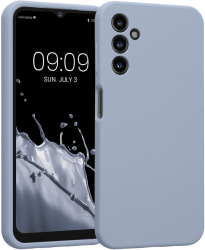 Husa Kwmobile pentru Samsung Galaxy A14 5G Albastru deschis Silicon 60808.58 