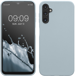 Husa Kwmobile pentru Samsung Galaxy A14 5G Albastru deschis Silicon 61462.58 