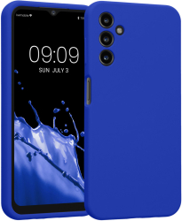 Husa Kwmobile pentru Samsung Galaxy A14 5G Albastru Silicon KWM000018GD036C 