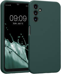 Husa Kwmobile pentru Samsung Galaxy A14 5G Verde Silicon 60808.171 