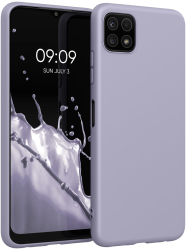 Husa Kwmobile pentru Samsung Galaxy A22 5G Mov deschis Silicon KWM0000138D036C 