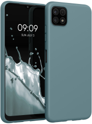 Husa Kwmobile pentru Samsung Galaxy A22 5G Verde Silicon KWM0000138D038C 