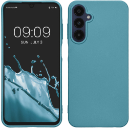 Husa Kwmobile pentru Samsung Galaxy A25 Albastru Silicon KWM000021MZ010C 