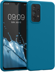 Husa Kwmobile pentru Samsung Galaxy A33 5G Albastru Silicon KWM000015FQ012C 