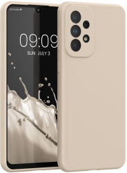 Husa Kwmobile pentru Samsung Galaxy A33 5G Crem Silicon KWM000015GQ059C 