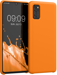 Husa Kwmobile pentru Samsung Galaxy A41 Portocaliu Silicon 52301.15 