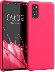 Husa Kwmobile pentru Samsung Galaxy A41 Roz Silicon 52301.77 