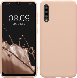 Husa Kwmobile pentru Samsung Galaxy A50 Crem Silicon KWM000009SZ020C 