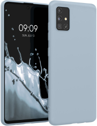 Husa Kwmobile pentru Samsung Galaxy A51 Albastru deschis Silicon KWM000010YZ052C 