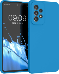 Husa Kwmobile pentru Samsung Galaxy A53 5G Albastru Silicon 57835.104 