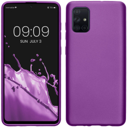 Husa Kwmobile pentru Samsung Galaxy A71 Violet Silicon 51213.24 