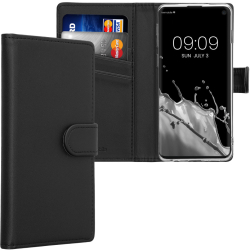 Husa Kwmobile pentru Samsung Galaxy S10 Negru Piele ecologica/Silicon KWM000021TZ001C 