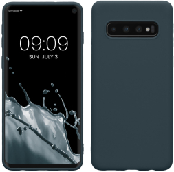 Husa Kwmobile pentru Samsung Galaxy S10 Verde inchis Silicon KWM000009MS006C 