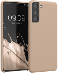 Husa Kwmobile pentru Samsung Galaxy S21 Roz Silicon 54056.154 