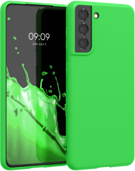 Husa Kwmobile pentru Samsung Galaxy S21 Verde Silicon KWM000012BS048C 