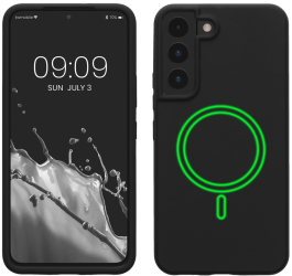 Husa Kwmobile pentru Samsung Galaxy S22 Negru Silicon KWM000021RB001C 