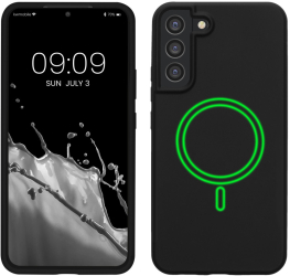 Husa Kwmobile pentru Samsung Galaxy S22 Plus Negru Silicon KWM000021RC001C 