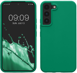Husa Kwmobile pentru Samsung Galaxy S22 Verde Silicon KWM000014GR077C 