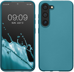 Husa Kwmobile pentru Samsung Galaxy S23 Plus Albastru Silicon 60313.251 