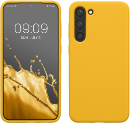 Husa Kwmobile pentru Samsung Galaxy S23 Plus Galben Silicon 60274.165 
