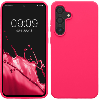 Husa Kwmobile pentru Samsung Galaxy S24 FE Roz Silicon KWM000021WA005C 