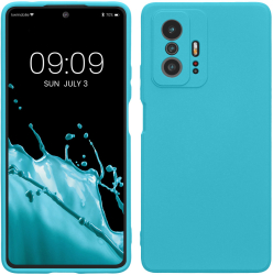 Husa Kwmobile pentru Xiaomi 11T/11T Pro Albastru deschis Silicon KWM000014AW050C 