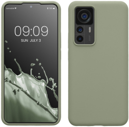Husa Kwmobile pentru Xiaomi 12T/12T Pro Verde deschis Silicon KWM000017RL011C 