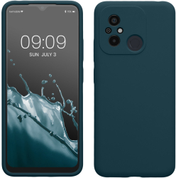 Husa Kwmobile pentru Xiaomi Redmi 12C Albastru Silicon 61263.57 