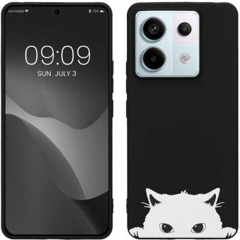 Husa Kwmobile pentru Xiaomi Redmi Note 13 Pro 5G Negru/Alb Silicon KWM000020NU002C 