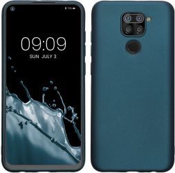 Husa Kwmobile pentru Xiaomi Redmi Note 9 Albastru Silicon KWM000011FJ005C 