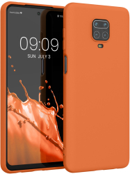 Husa Kwmobile pentru Xiaomi Redmi Note 9S/Redmi Note 9 Pro/Redmi Note 9 Pro Max Portocaliu Silicon KWM000011AH049C 