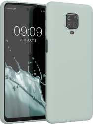 Husa Kwmobile pentru Xiaomi Redmi Note 9S/Redmi Note 9 Pro/Redmi Note 9 Pro Max Verde deschis Silicon KWM000011AH056C 