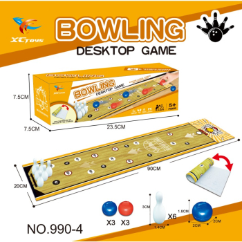 Joc de Bowling Flippy Covoras 6 Popice 6 Mingi Multicolor 23.5x7.5x7.5 cm 